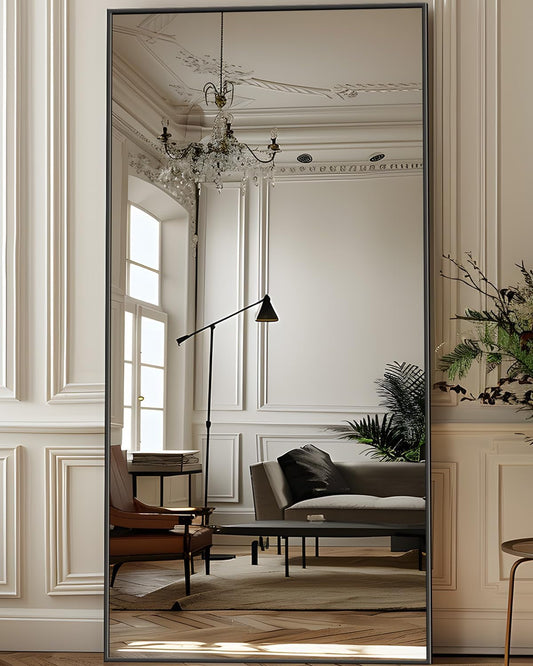 71x28 Inch Black Full Length Floor Mirror For Bedroom-1