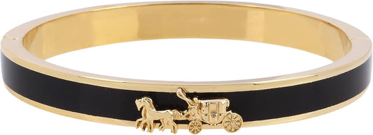 Coach Horse & Carriage Enamel Hinge Bracelet