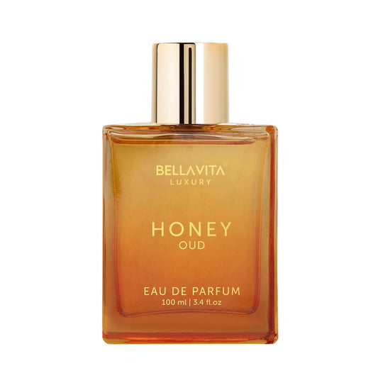 BellaVita Luxury Honey Oud Eau de Parfum (3.4 fl. oz.) | Patchouli, Vanilla, Bergamot, Floral & Spicy + Made with Clean & Vegan Essentials Oils + Cruelty Free | Long-Lasting Unisex Fragrance