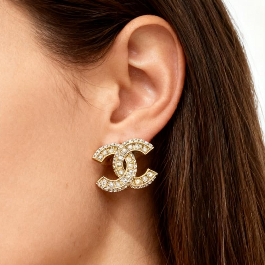 Chanel Stud Earring | Crystal