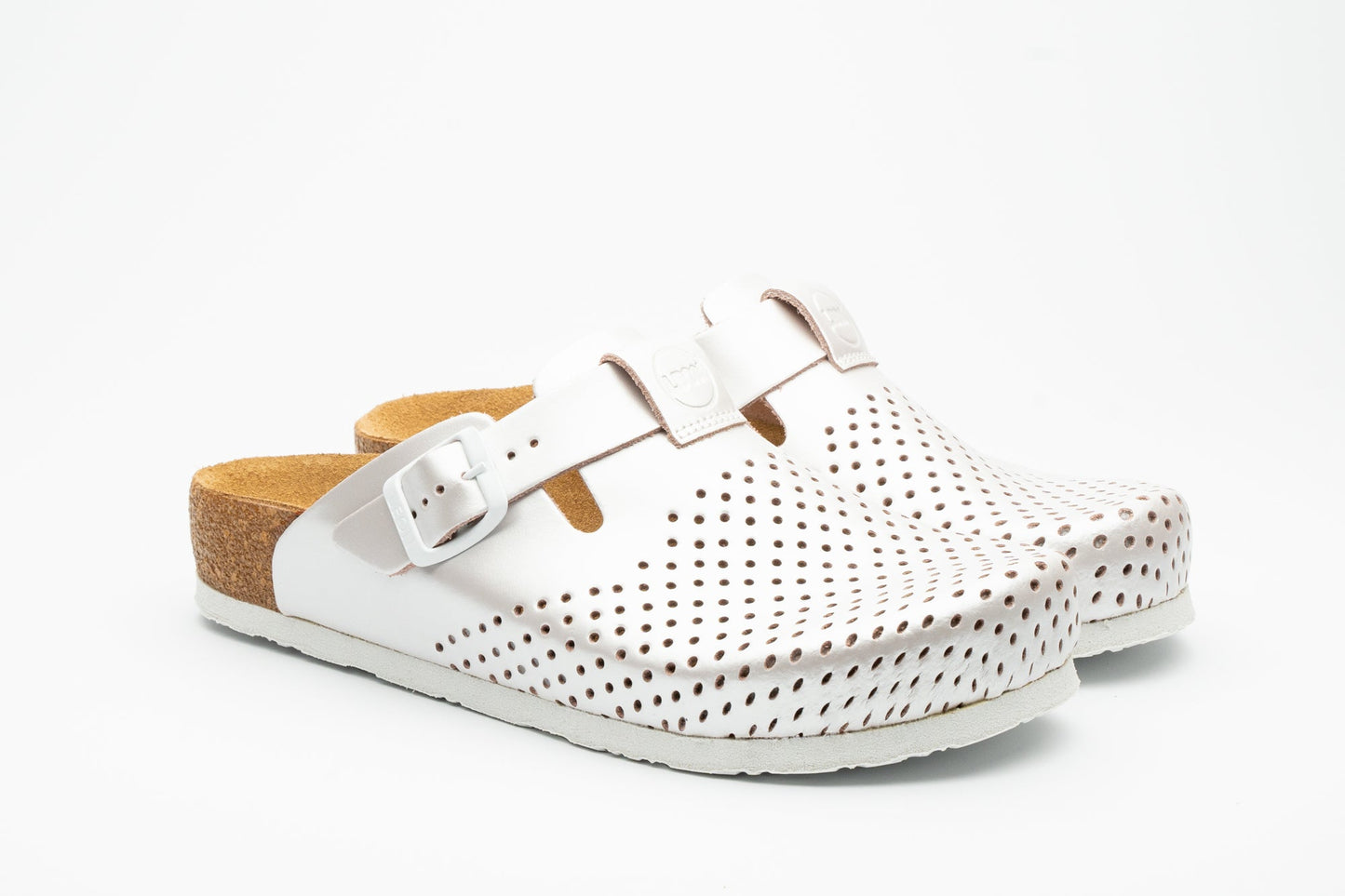 Edita by LEON– Women’s Leather Clog- Orthopedic Cork-style Clog with Adjustable Buckle-6