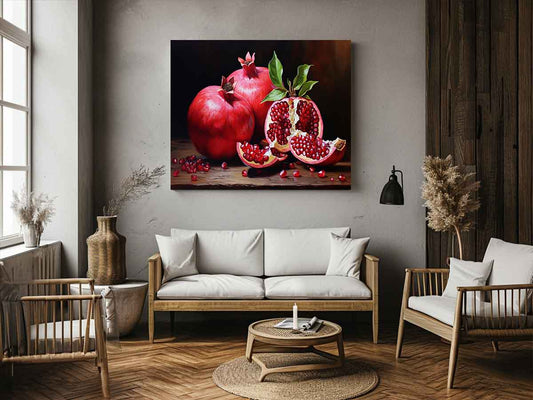 Pomegranate Painting Canvas Art Print-1