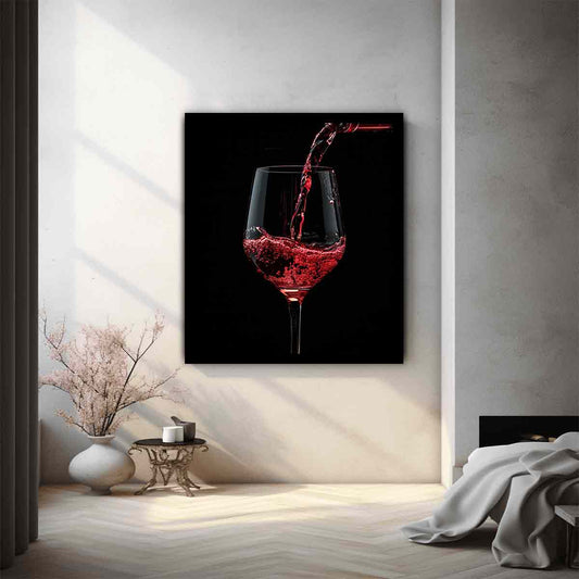 Wine Galss Canvas Art Print-1