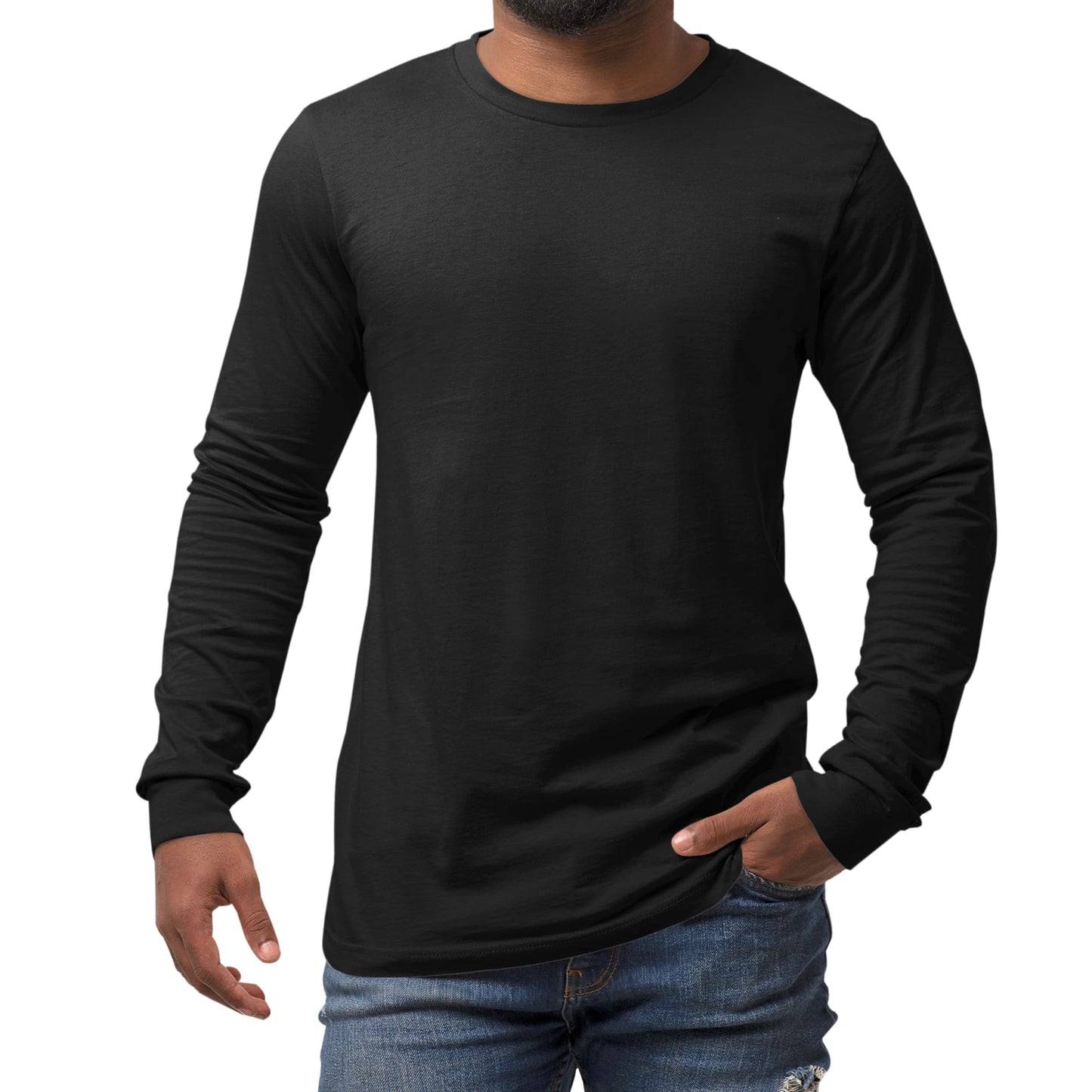 Mens Long Sleeve Graphic T-shirt-0
