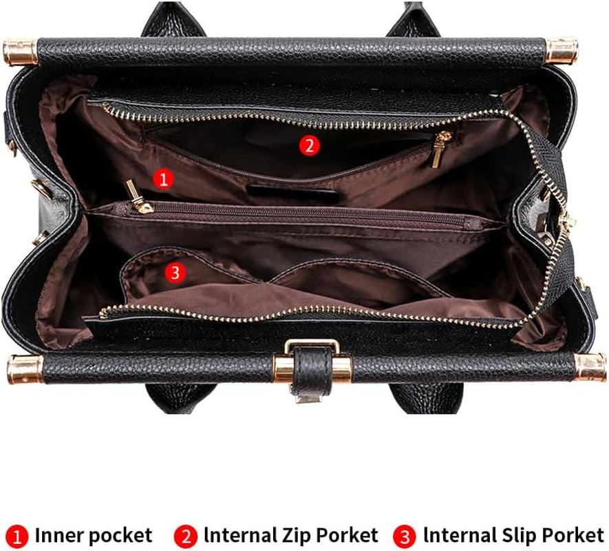 Genuine Leather Crocodile Print Handbag - Large Capacity, Detachable Strap, Color-Blocked, Women'S Cross-Body Tote
