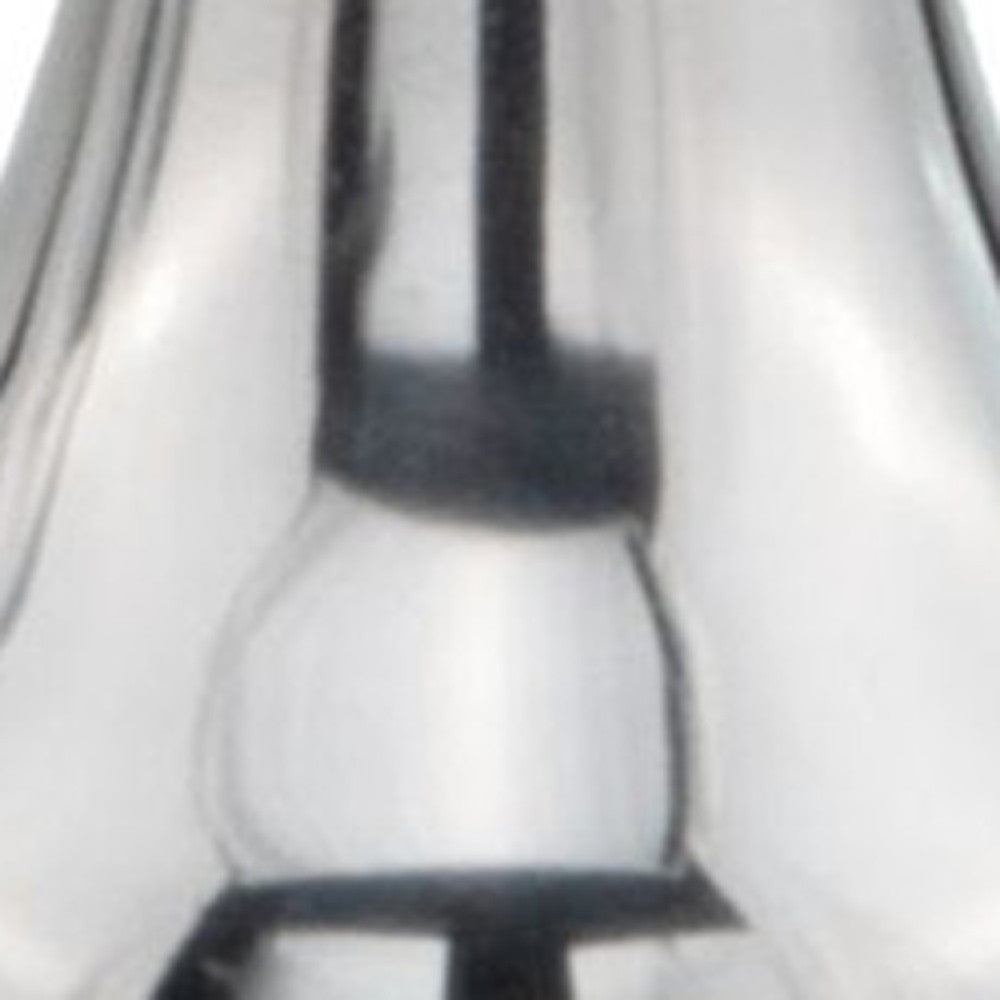 7" Silver Buffed Aluminum Decorative Pear Tabletop Sculpture-2