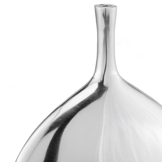 16" Silver Tulip Aluminum Table Vase-3