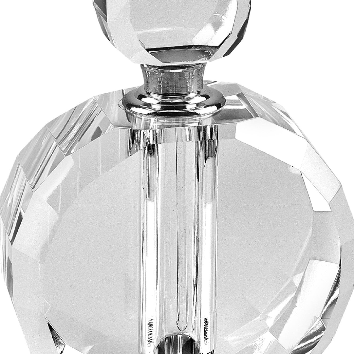 5" Clear Crystal Decorative Perfume Bottle (Collector)-2