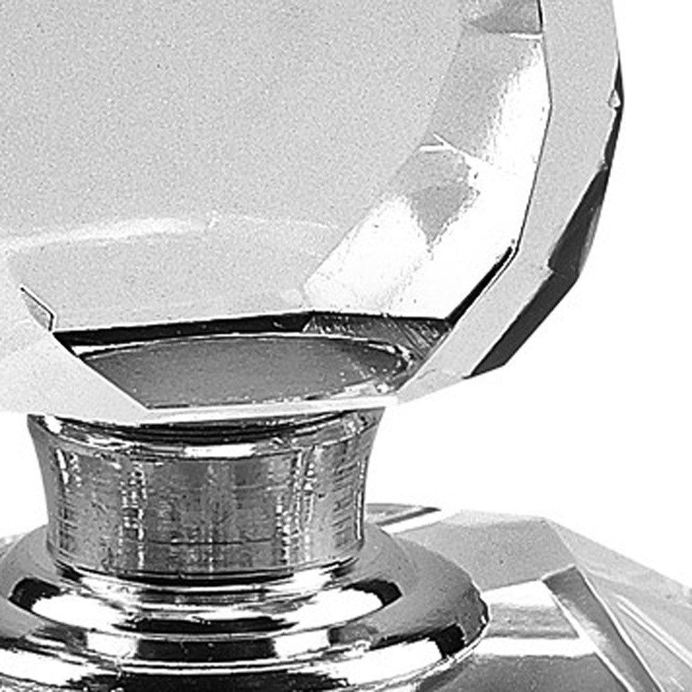 5" Clear Crystal Decorative Perfume Bottle (Collector)-3