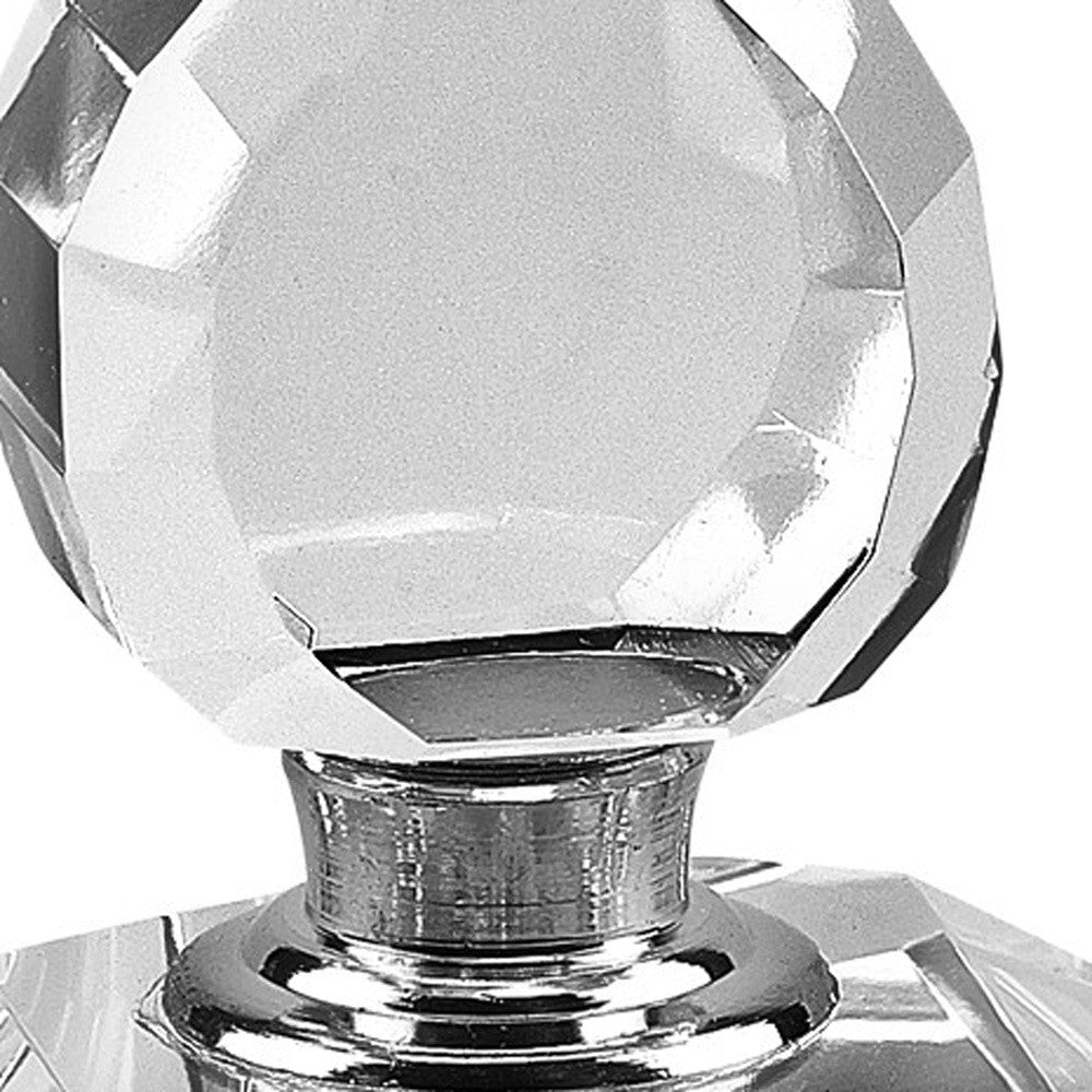 5" Clear Crystal Decorative Perfume Bottle (Collector)-4