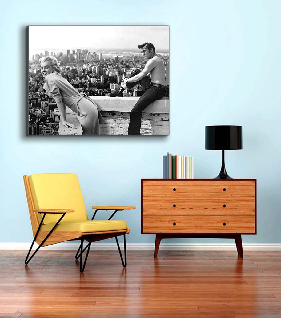 Canvas print Marilyn & Elvis - Fine Art Canvas- Wall Art Decor-3