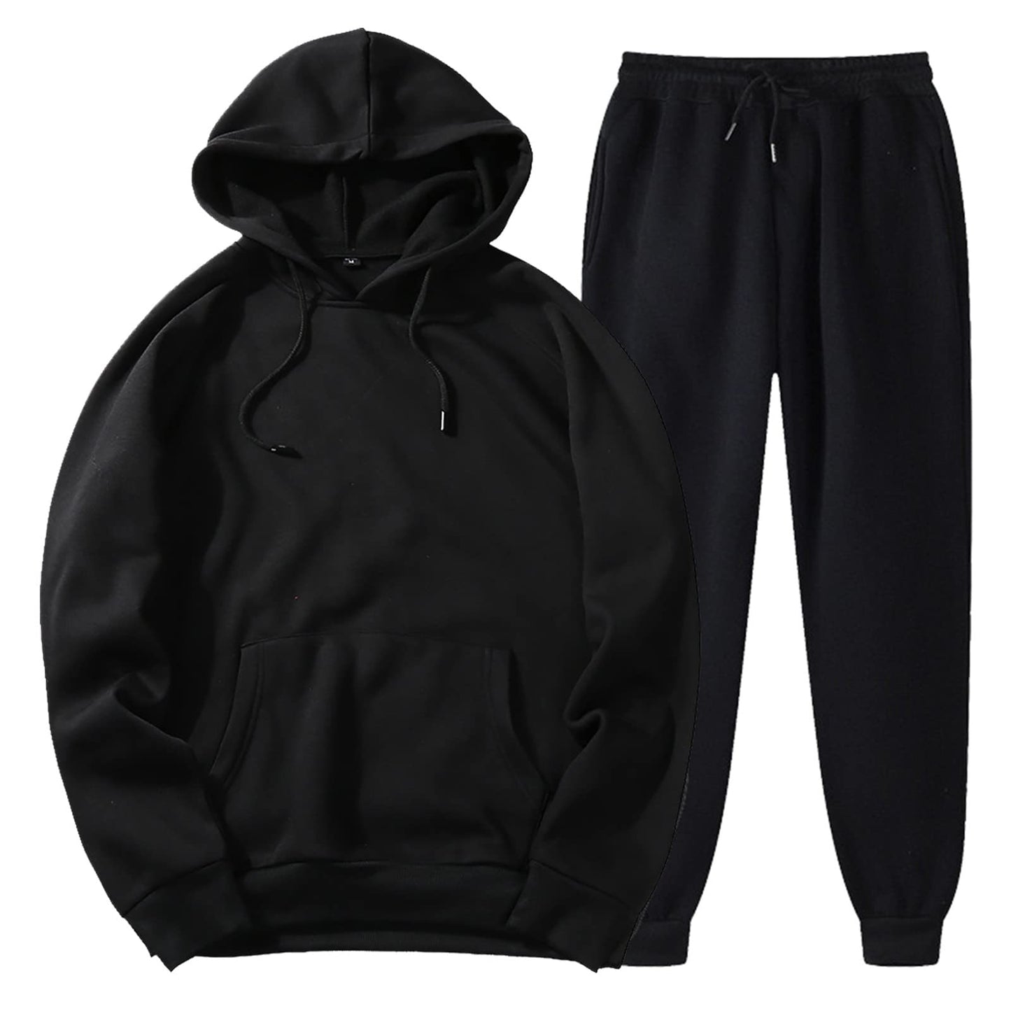 Unisex 2 PC Sweatsuit Set Men Women Oversized Long Sleeve Hoodie Pullover Sweatshirt Tracksuit Jogger Sweatpants