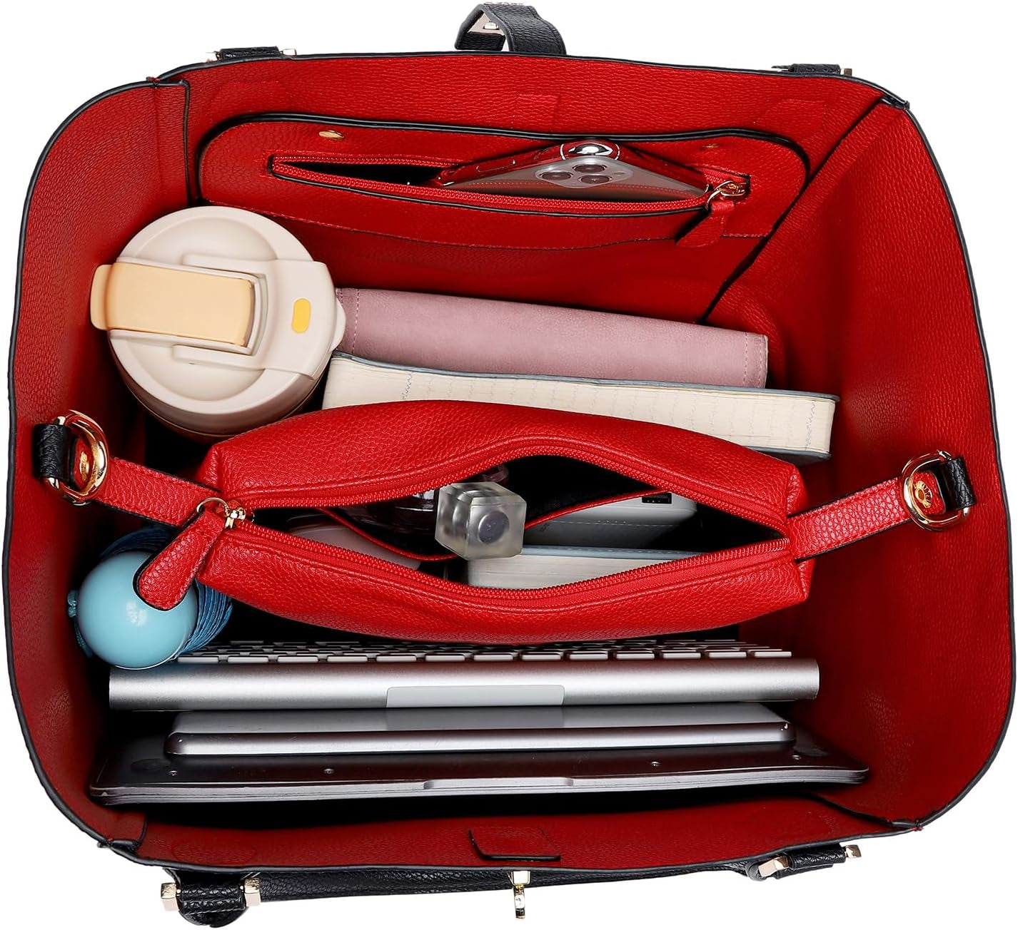 Large Work Tote Bag for Women Designer Purses and Handbags Big Bucket Bags Womens Travel Shoulder Bag