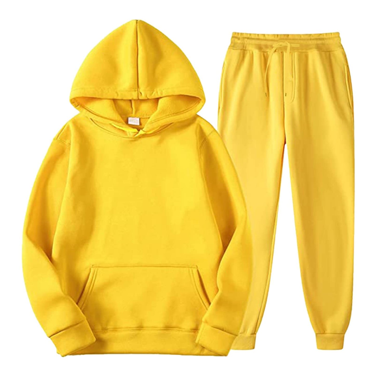 Unisex 2 PC Sweatsuit Set Men Women Oversized Long Sleeve Hoodie Pullover Sweatshirt Tracksuit Jogger Sweatpants