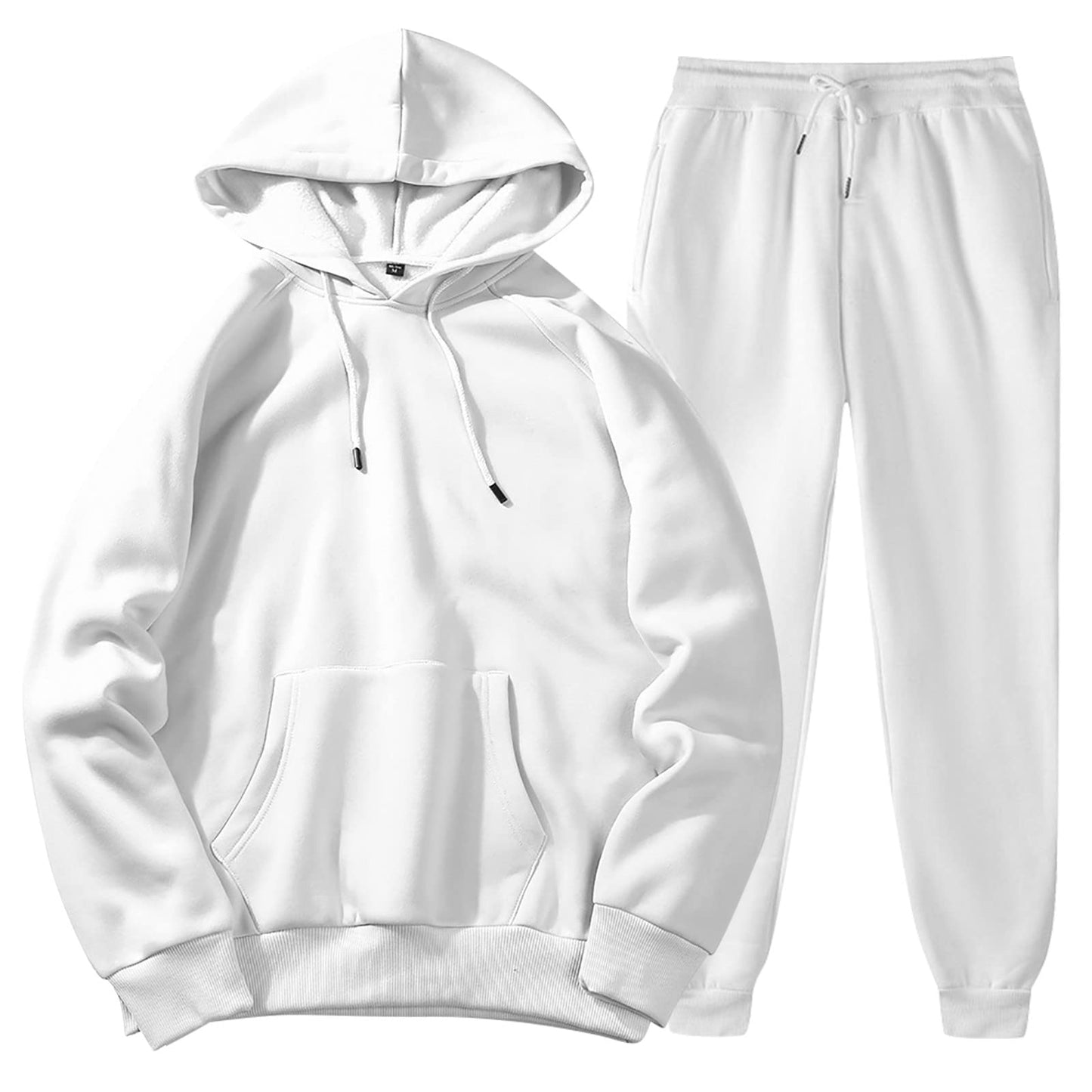 Unisex 2 PC Sweatsuit Set Men Women Oversized Long Sleeve Hoodie Pullover Sweatshirt Tracksuit Jogger Sweatpants