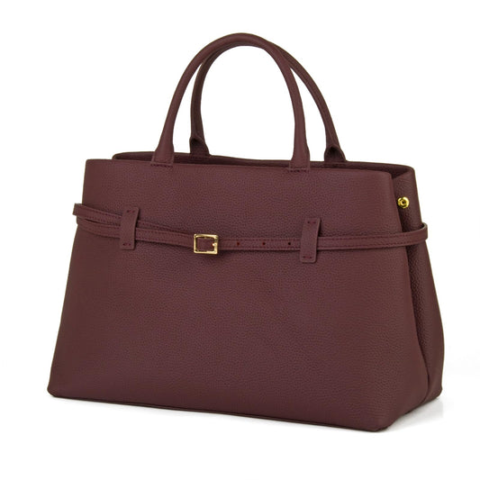 Full-Grain Cow Leather Top Handle Satchel, Tote Bag for Women Work and Shoulder Crossbody Bag with Adustable Strap