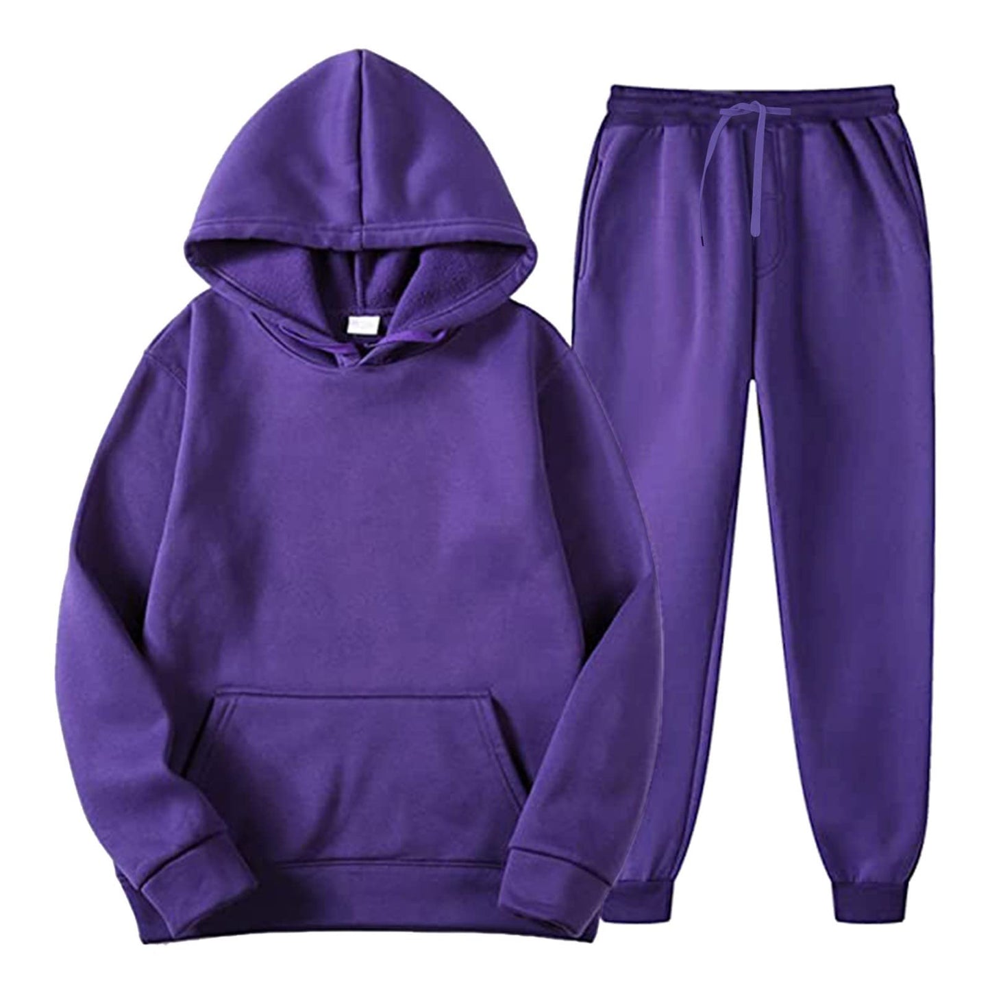 Unisex 2 PC Sweatsuit Set Men Women Oversized Long Sleeve Hoodie Pullover Sweatshirt Tracksuit Jogger Sweatpants