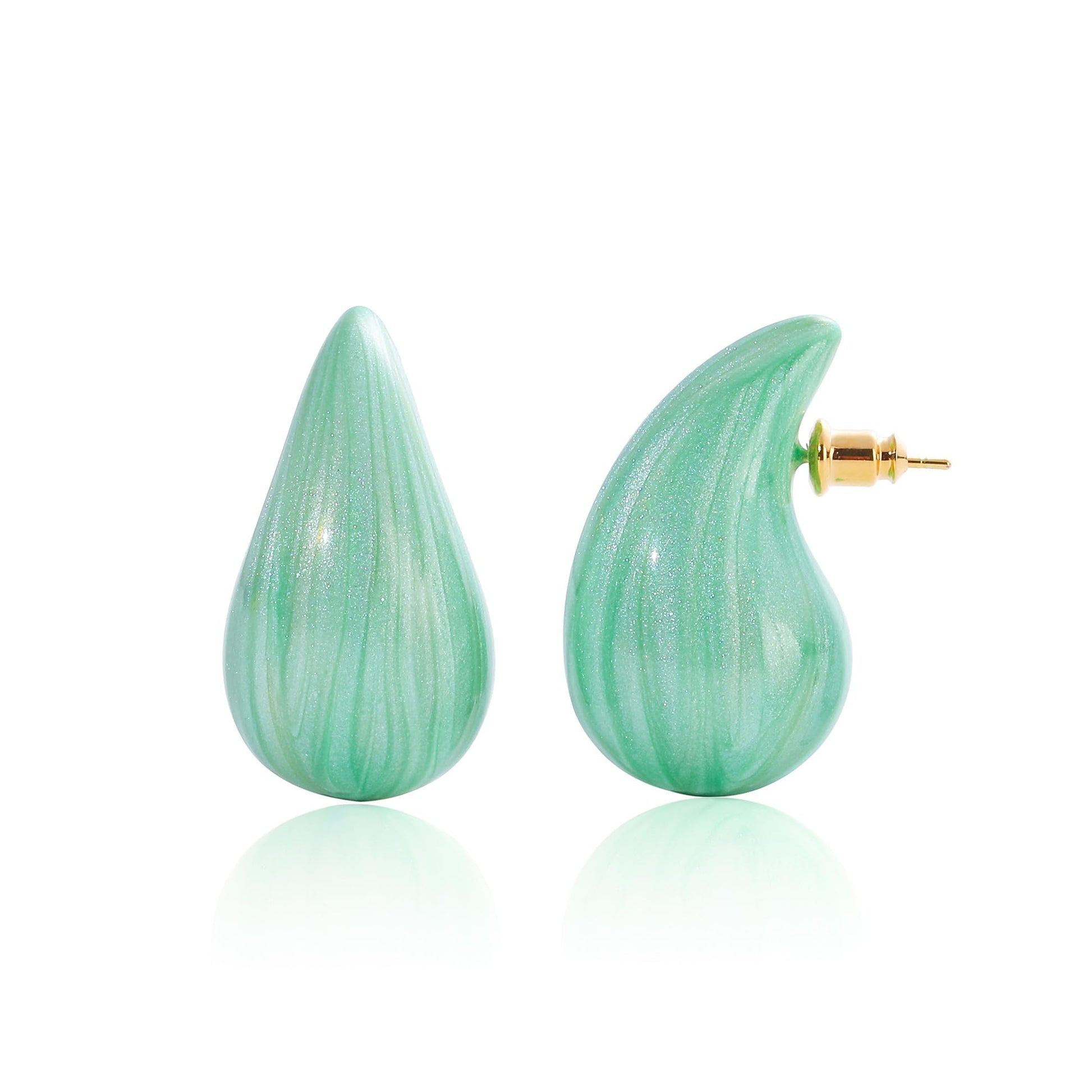 Big Hoop Earrings for Women Trendy, Teardrop Dangle Earrings Jewelry, Hypoallergenic 22K Gold Plated Stainless Steel Posts, Nickel Free Chunky Stud Earrings, Designer Duped Jewelry