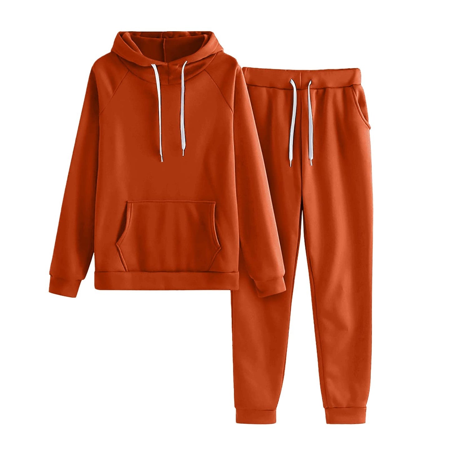 Unisex 2 PC Sweatsuit Set Men Women Oversized Long Sleeve Hoodie Pullover Sweatshirt Tracksuit Jogger Sweatpants