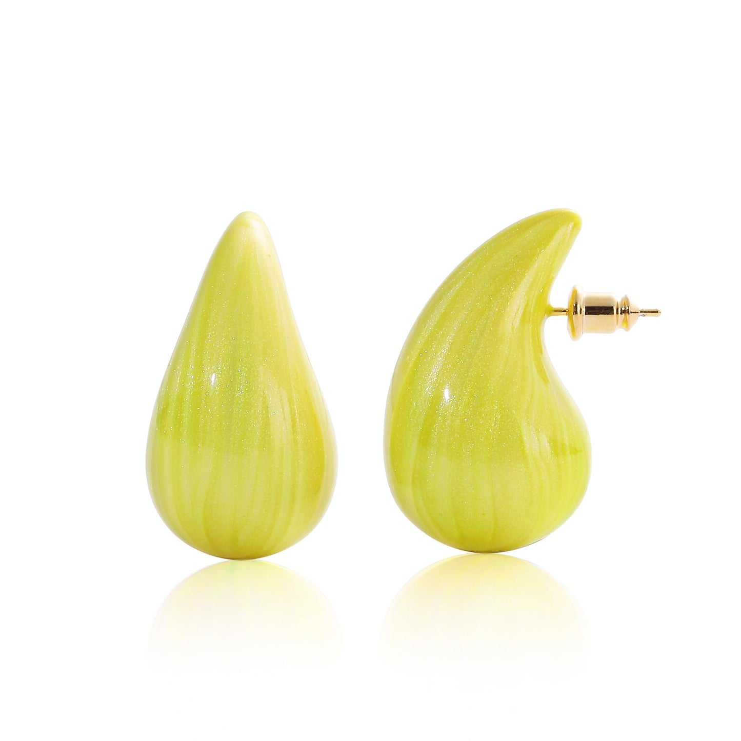 Big Hoop Earrings for Women Trendy, Teardrop Dangle Earrings Jewelry, Hypoallergenic 22K Gold Plated Stainless Steel Posts, Nickel Free Chunky Stud Earrings, Designer Duped Jewelry