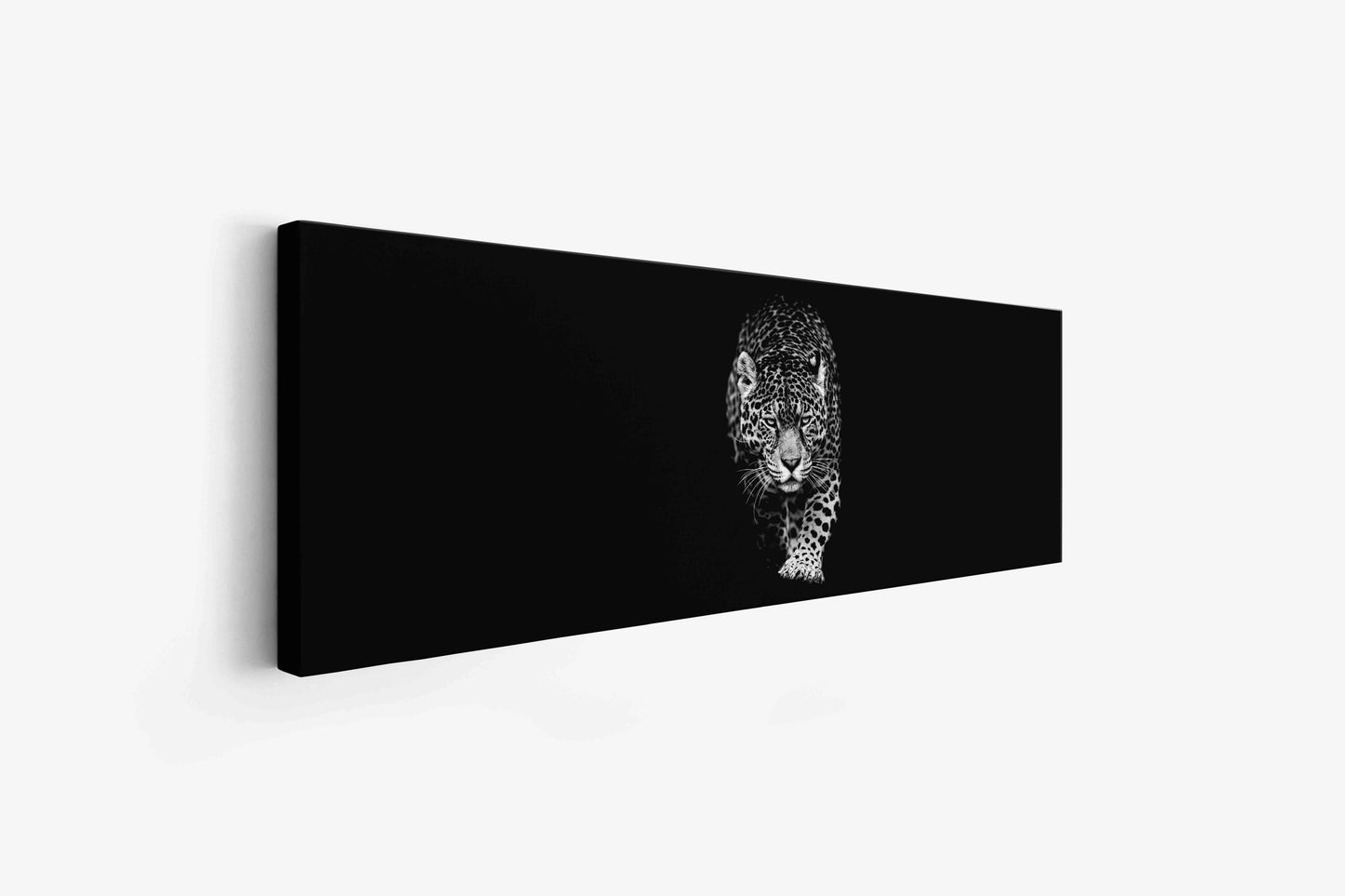 Leopard in Black & White 72" x 24"-1