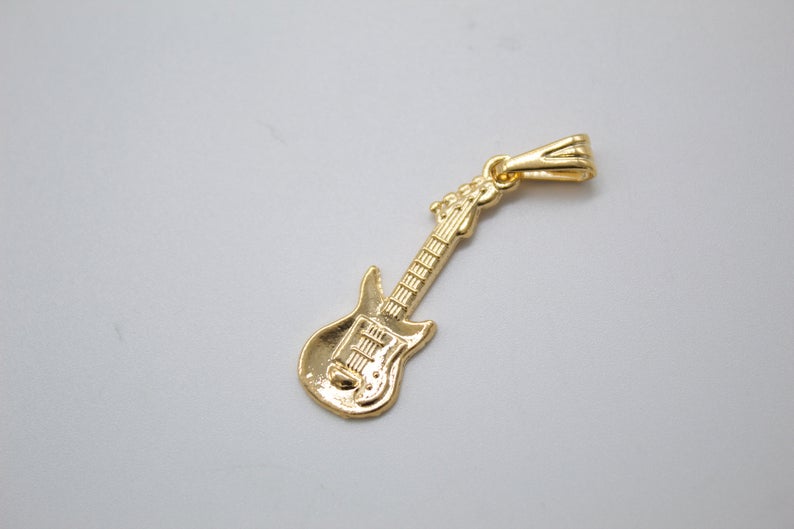 18K Gold Filled Bass Electric Guitar-1
