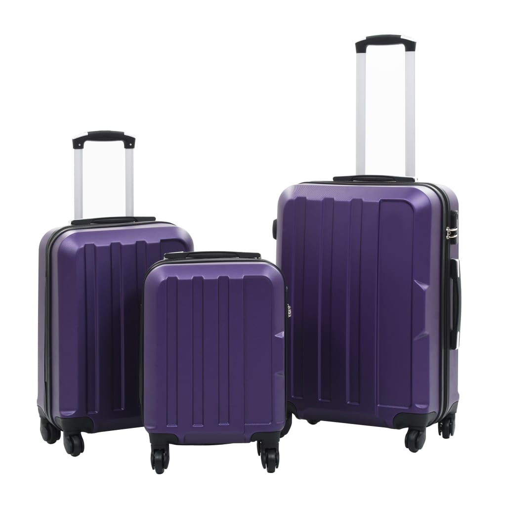vidaXL Suitcase Set 3 Pcs Travel Luggage Suitcase Bag Hardcase Trolley Set ABS-2