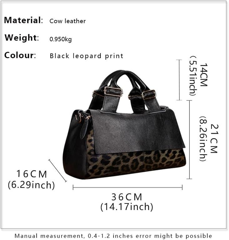 Genuine Leather Cowhide Large Capacity Detachable Shoulder Bag Crossbody Women'S Handbag Storage Purse for Ladies
