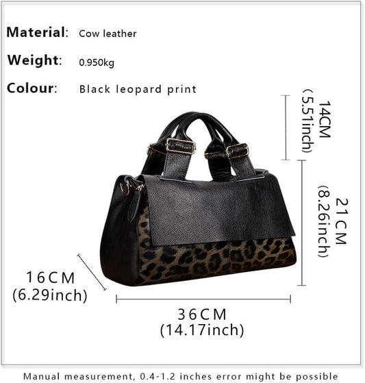 Genuine Leather Cowhide Large Capacity Detachable Shoulder Bag Crossbody Women'S Handbag Storage Purse for Ladies