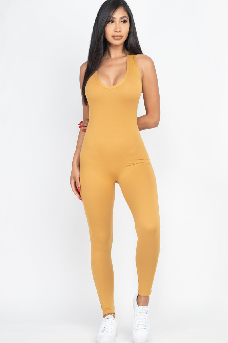 Racer Back Bodycon Jumpsuit (CAPELLA)-19