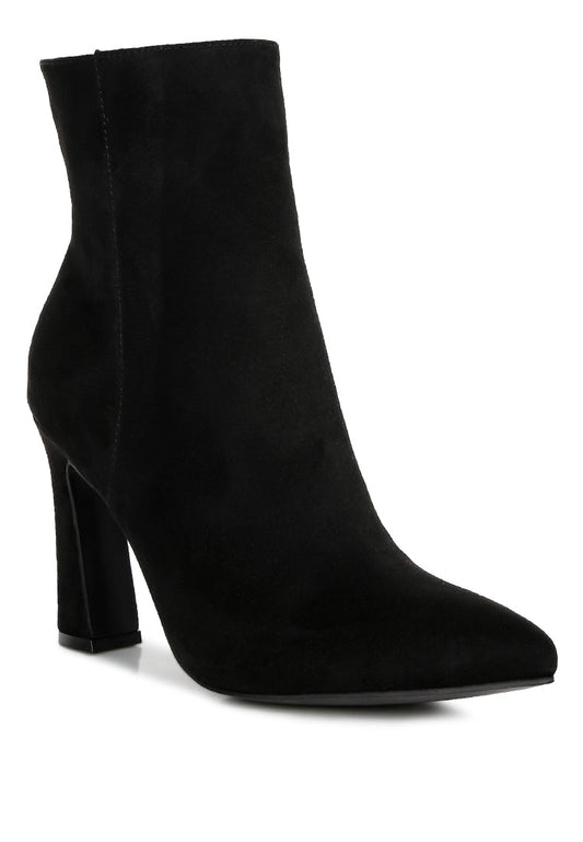 Clubdate Block Heeled Ankle Boots-1