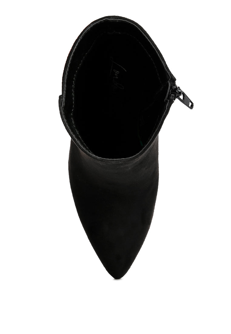 Clubdate Block Heeled Ankle Boots-3