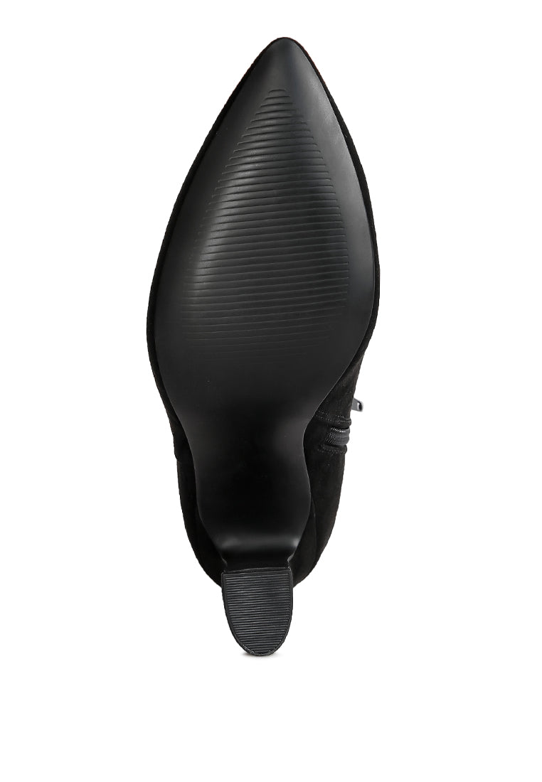 Clubdate Block Heeled Ankle Boots-4