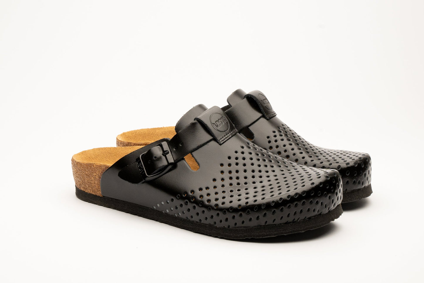 Edita by LEON– Women’s Leather Clog- Orthopedic Cork-style Clog with Adjustable Buckle-5