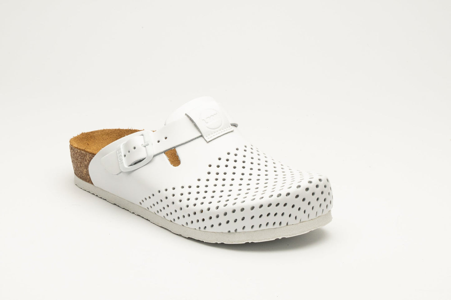 Edita by LEON– Women’s Leather Clog- Orthopedic Cork-style Clog with Adjustable Buckle-3