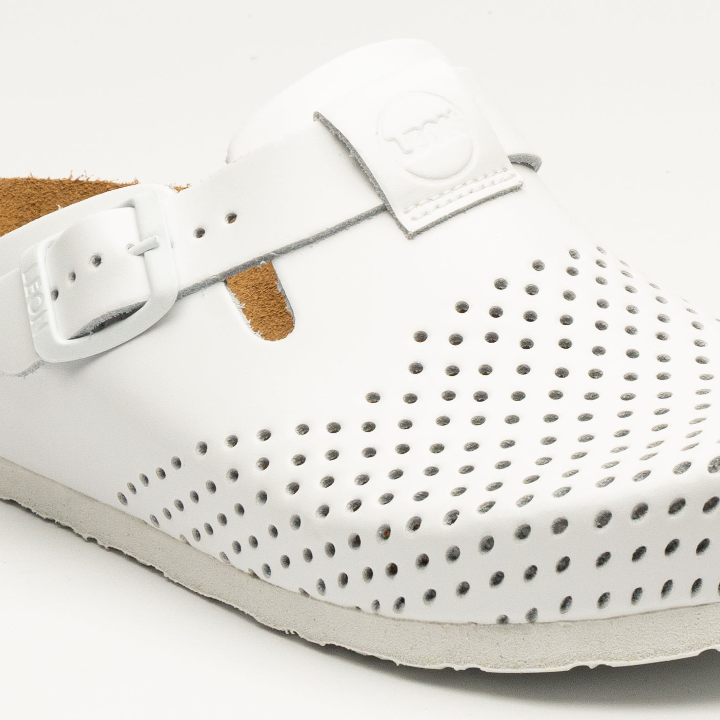 Edita by LEON– Women’s Leather Clog- Orthopedic Cork-style Clog with Adjustable Buckle-4