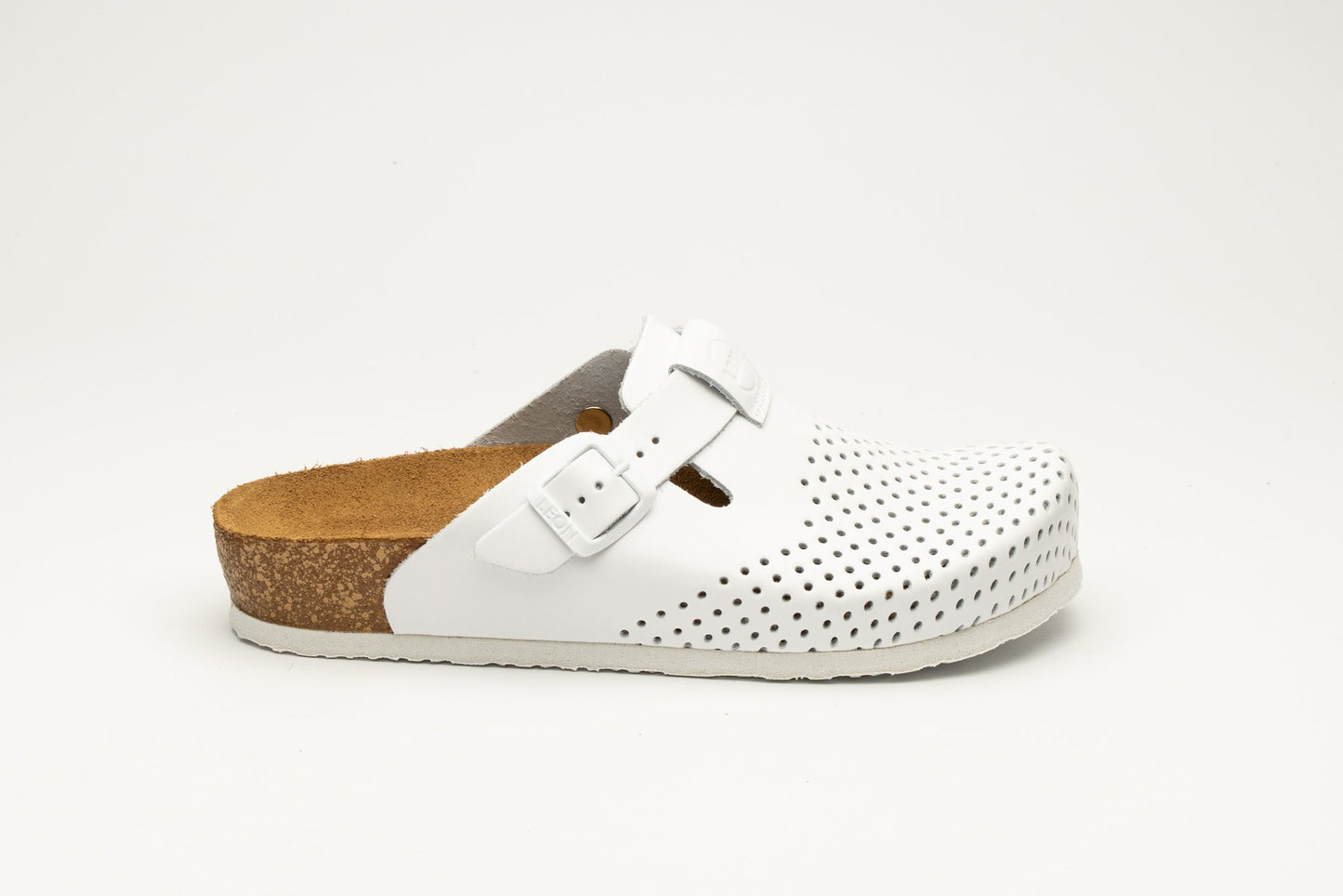 Edita by LEON– Women’s Leather Clog- Orthopedic Cork-style Clog with Adjustable Buckle-2