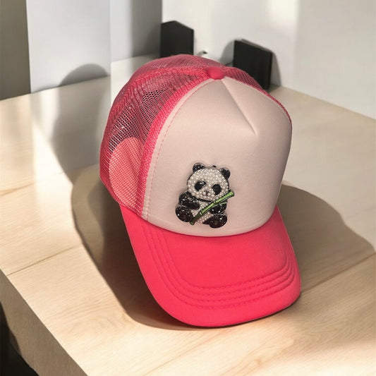 Panda Charm Trucker Hat – Playful Statement Style