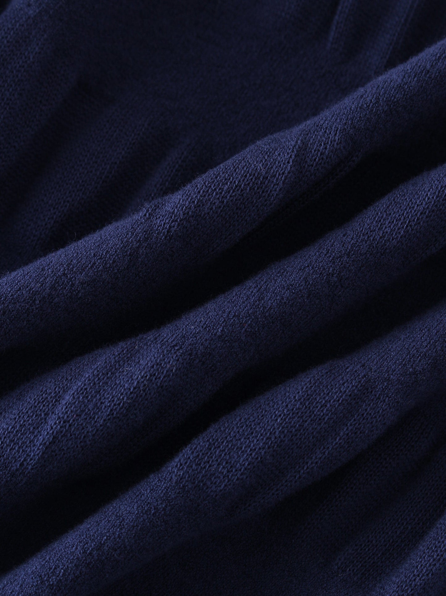 Ruched Sweater-Navy-2