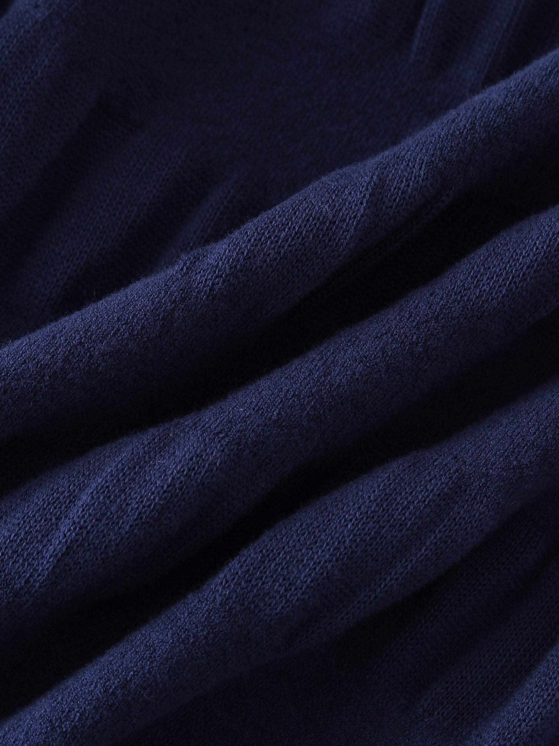 Ruched Sweater-Navy-2