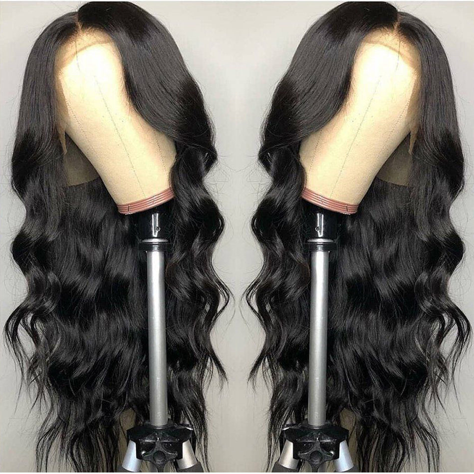 Long Curly Black Wig for Women-3