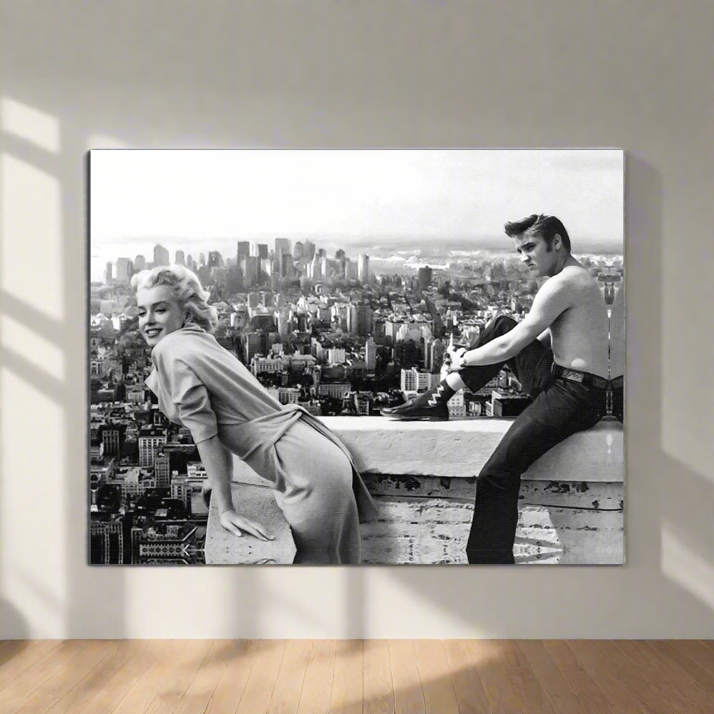Canvas print Marilyn & Elvis - Fine Art Canvas- Wall Art Decor-2