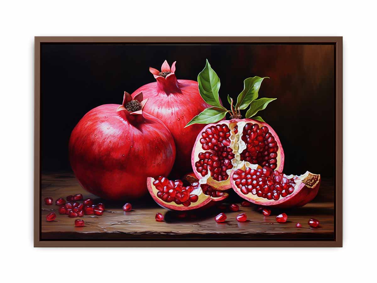 Pomegranate  Painting Canvas Art Print-6