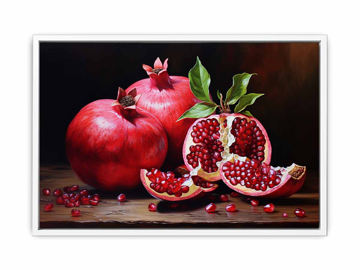 Pomegranate  Painting Canvas Art Print-5