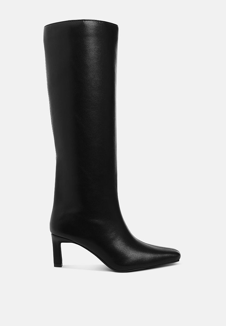 Syringa Kitten Heel Long Boots-5