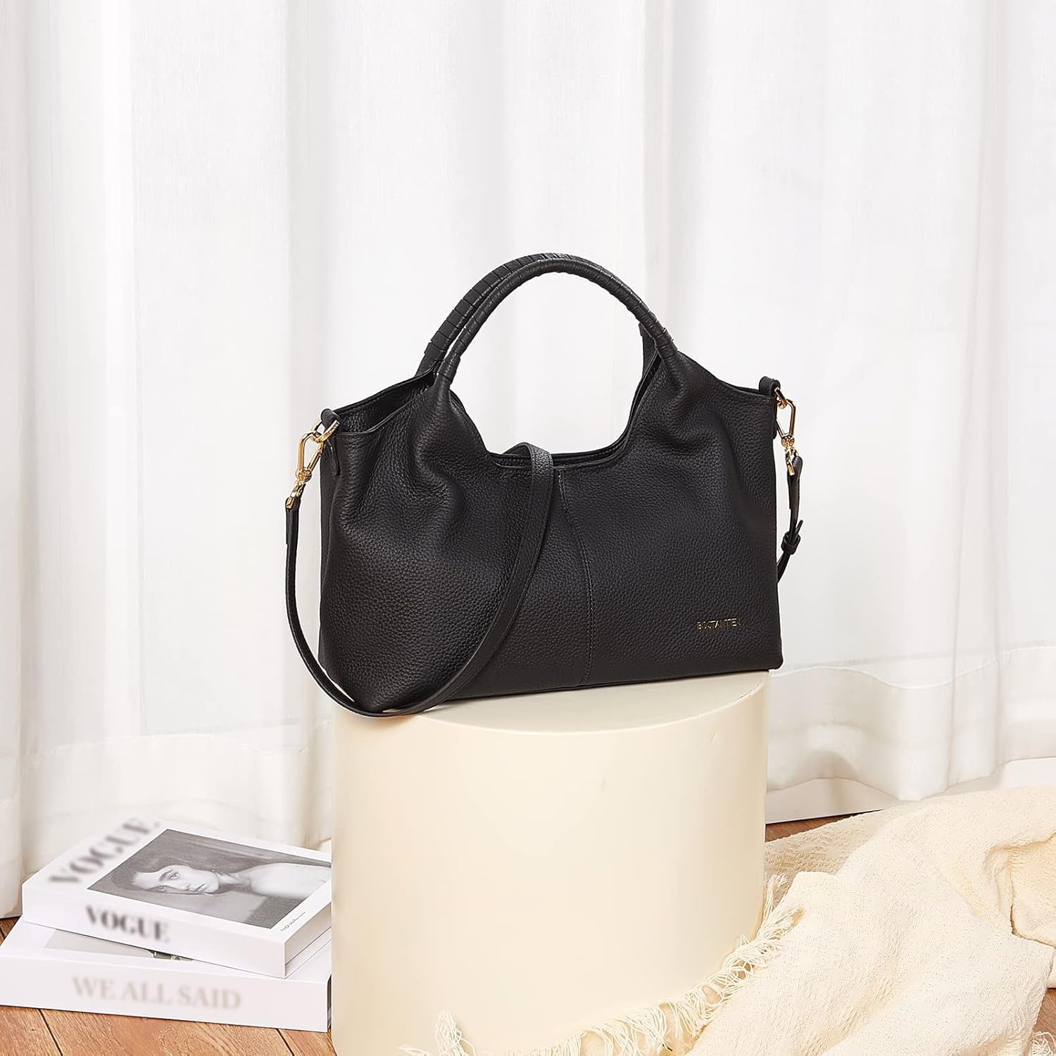 Genuine Leather Purses for Women Designer Handbags Crossbody Shoulder Bags Top Handle Satchel with Adjustable Strap