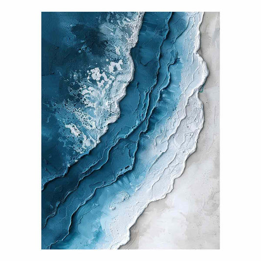 Beach textured  Canvas Art Print-0