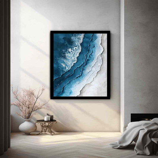 Beach textured  Canvas Art Print-1