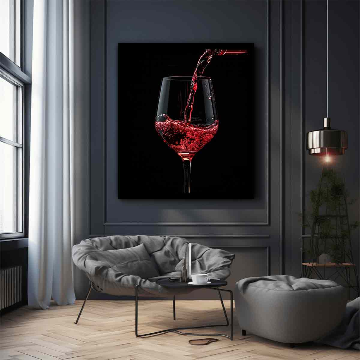 Wine Galss Canvas Art Print-2
