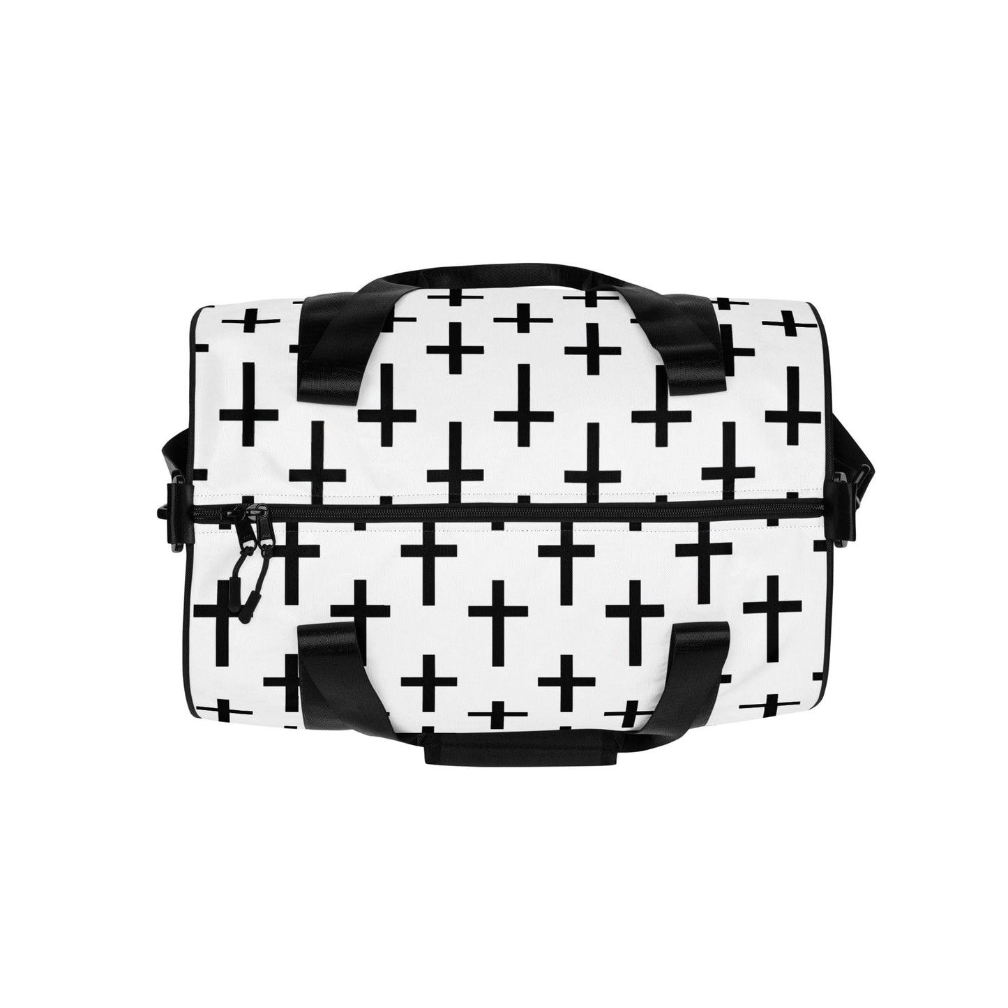 Crossbody Water-resistant Travel Bag - Seamless Cross Pattern-1